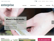 Tablet Screenshot of enterprise-magazine.com